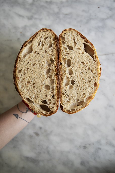 Pane con licoli fatto in casa