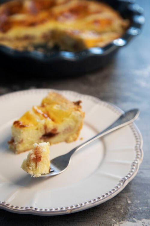 Crostata con mascarpone e marmellata